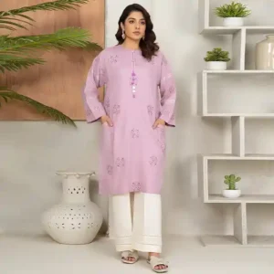 Solid Embroidered Shirt - LDS 1037